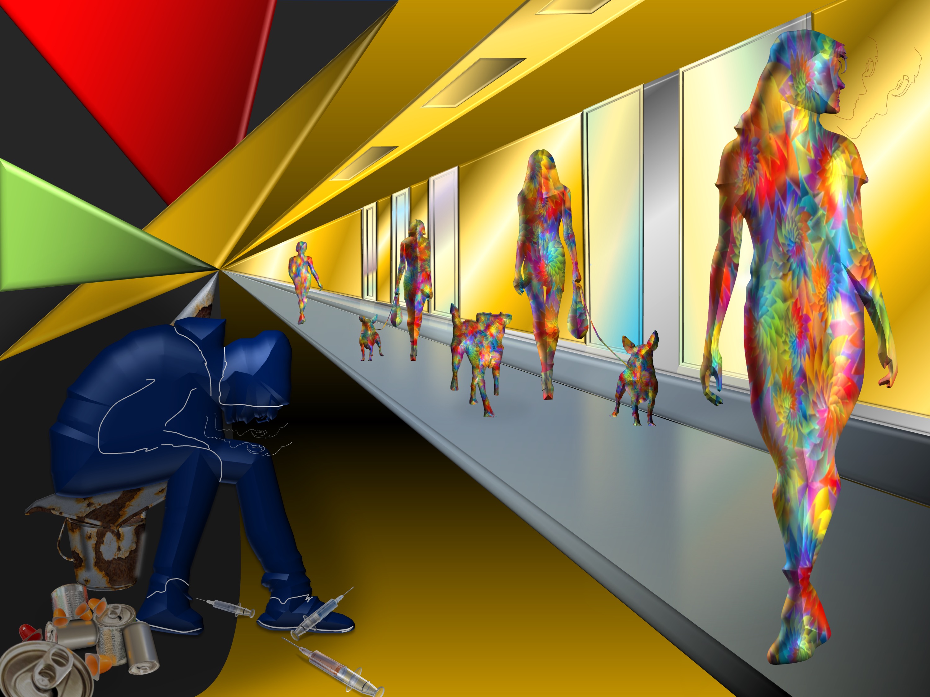 Glamour and the Dark Side (combined painting technique; 2026-09-10)