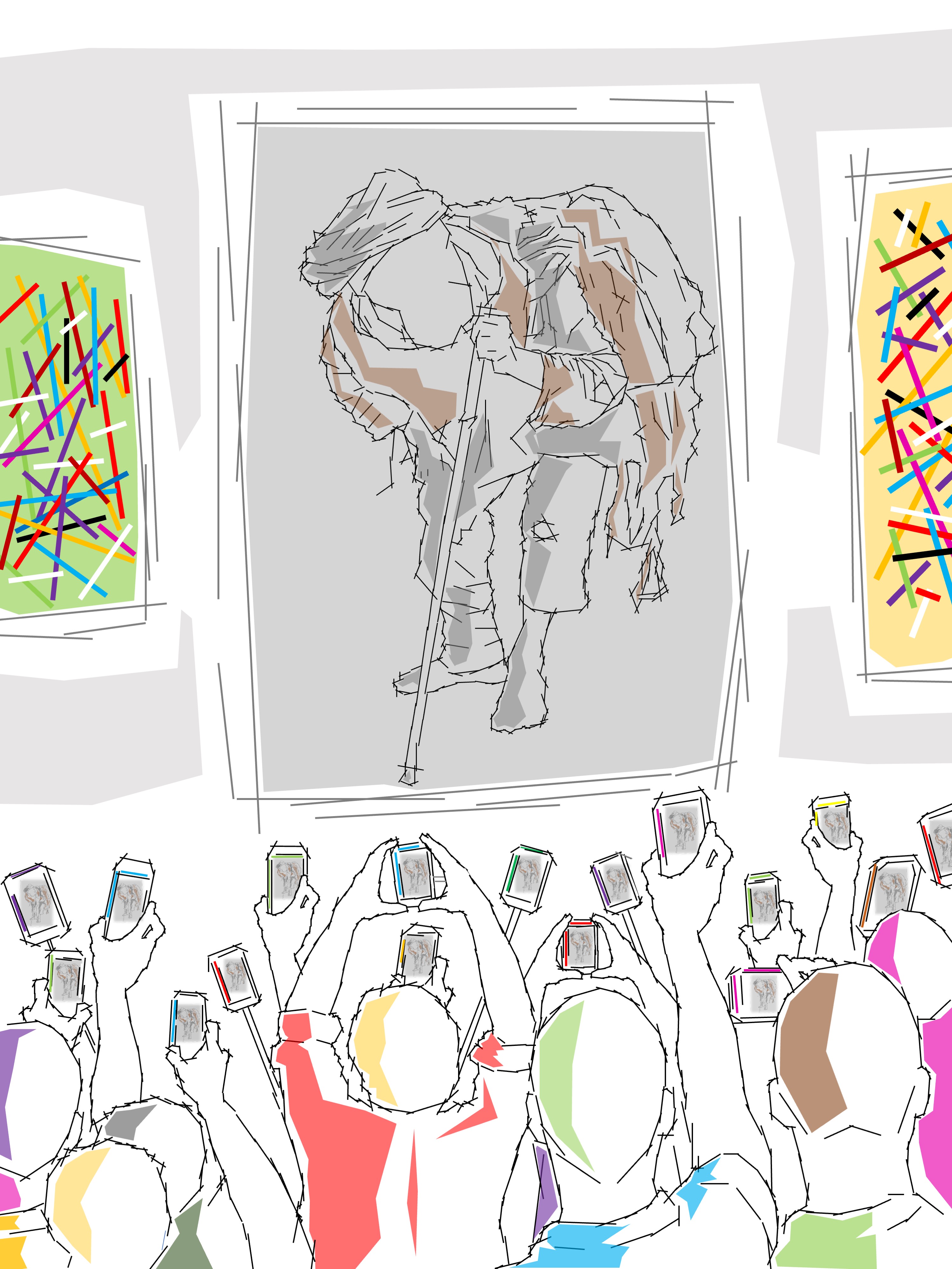 Art Gallery III (Very well painted, but it lacks vivid colors); (combined painting technique, 2026-09-04)