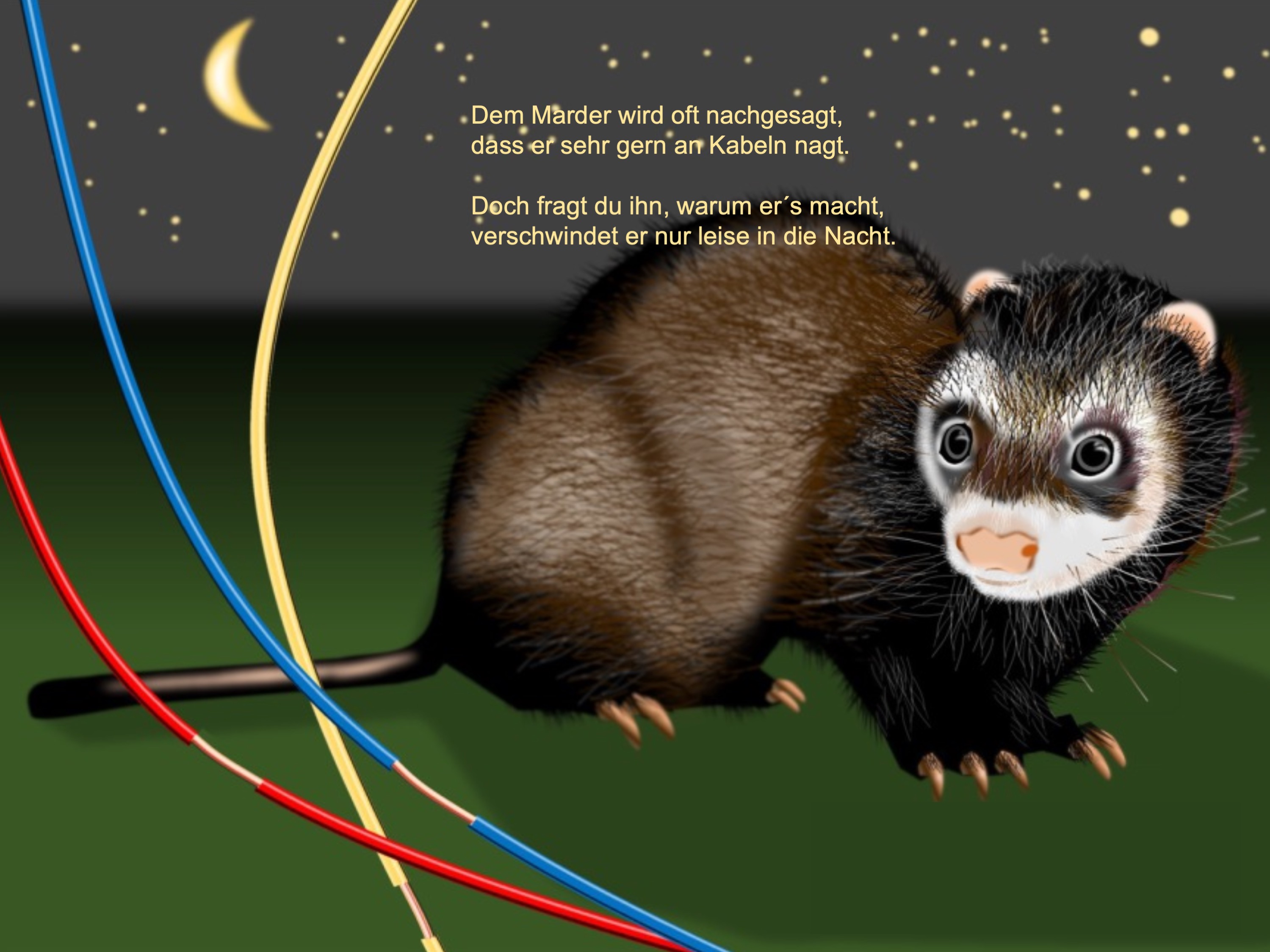 Marten (painted with PowerPoint; 2021-11)