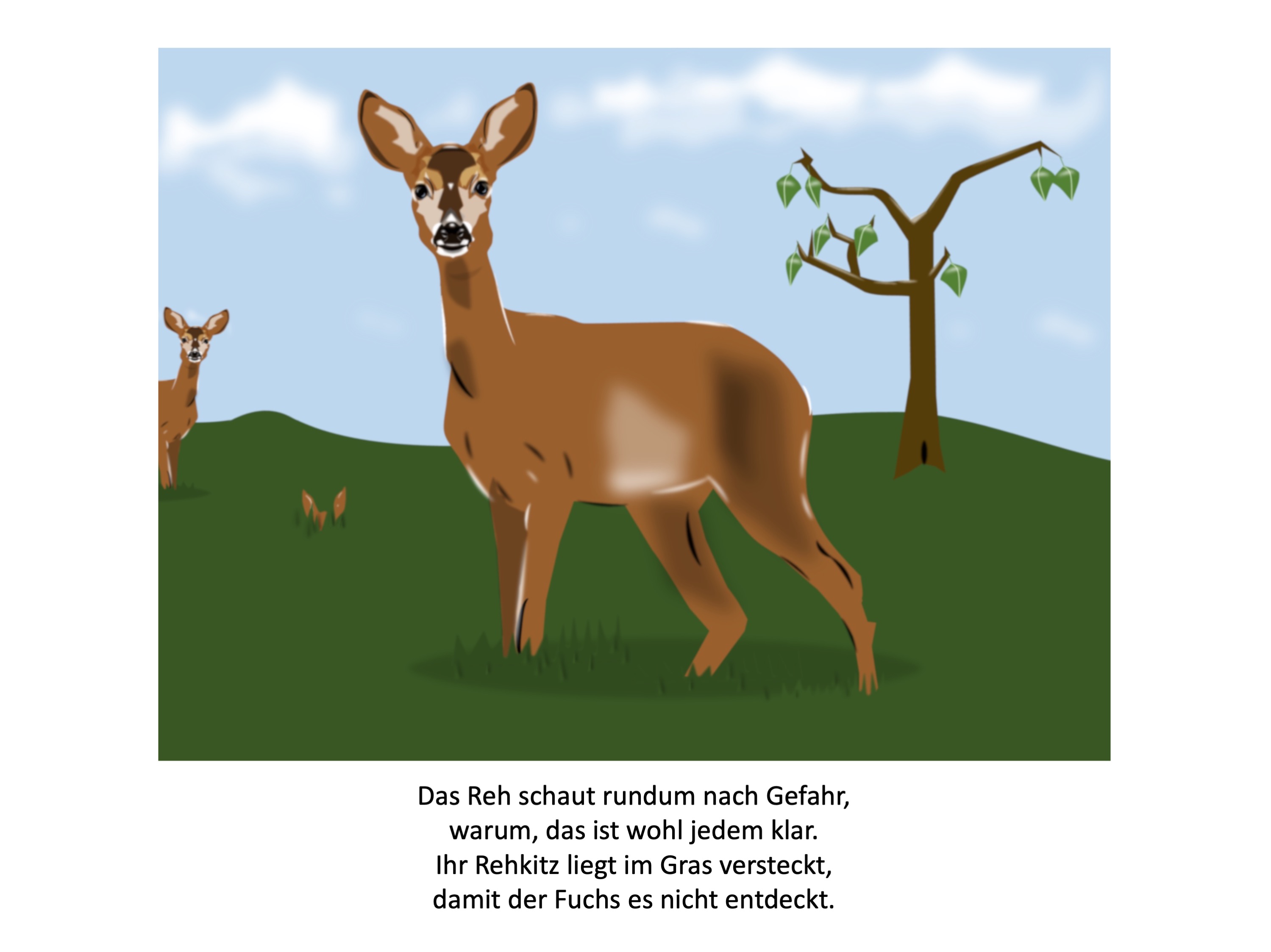 Deer (painted with PowerPoint; 2022-05-15)