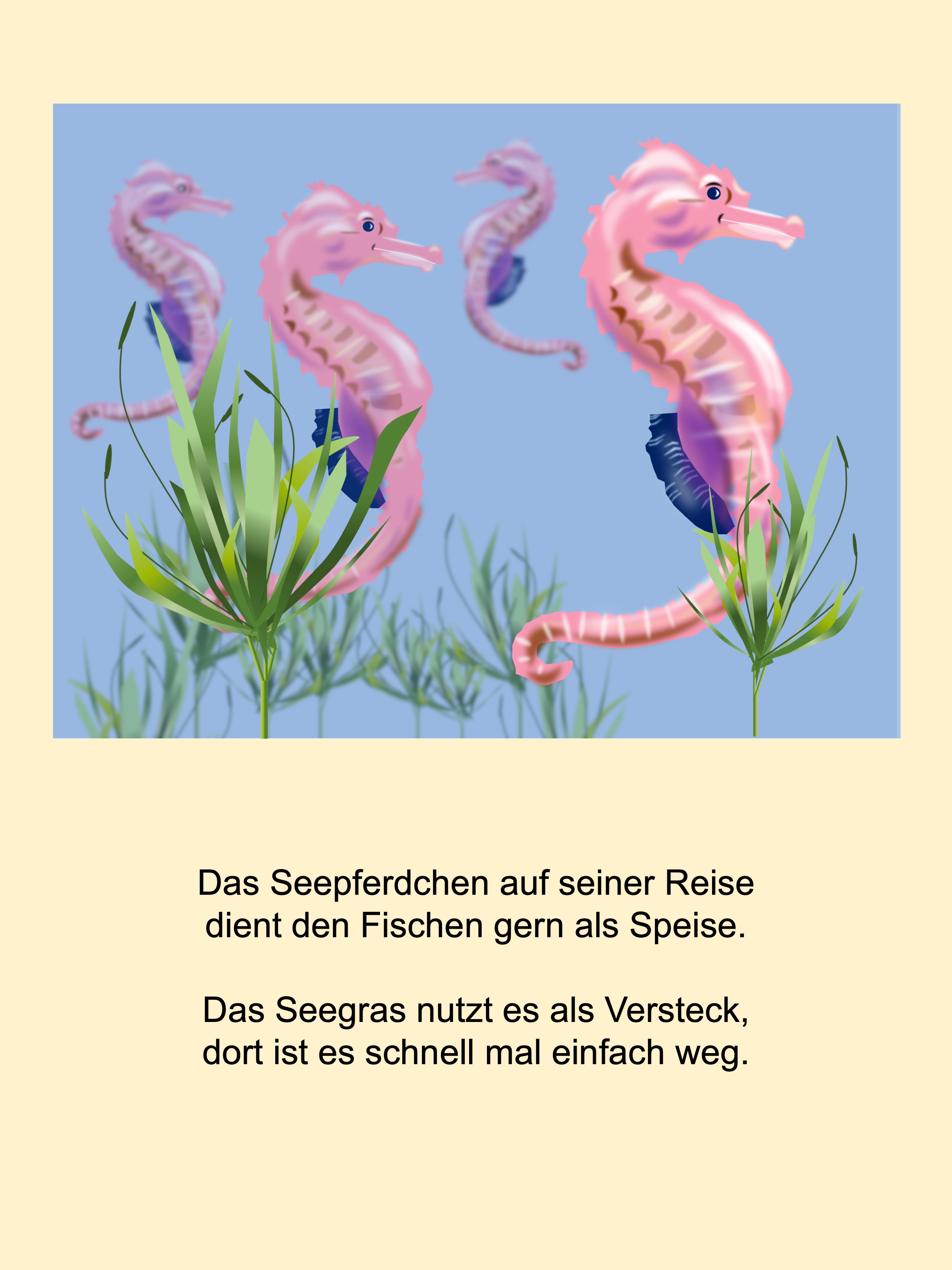Sea horses (painted with PowerPoint; 2022-04-17)