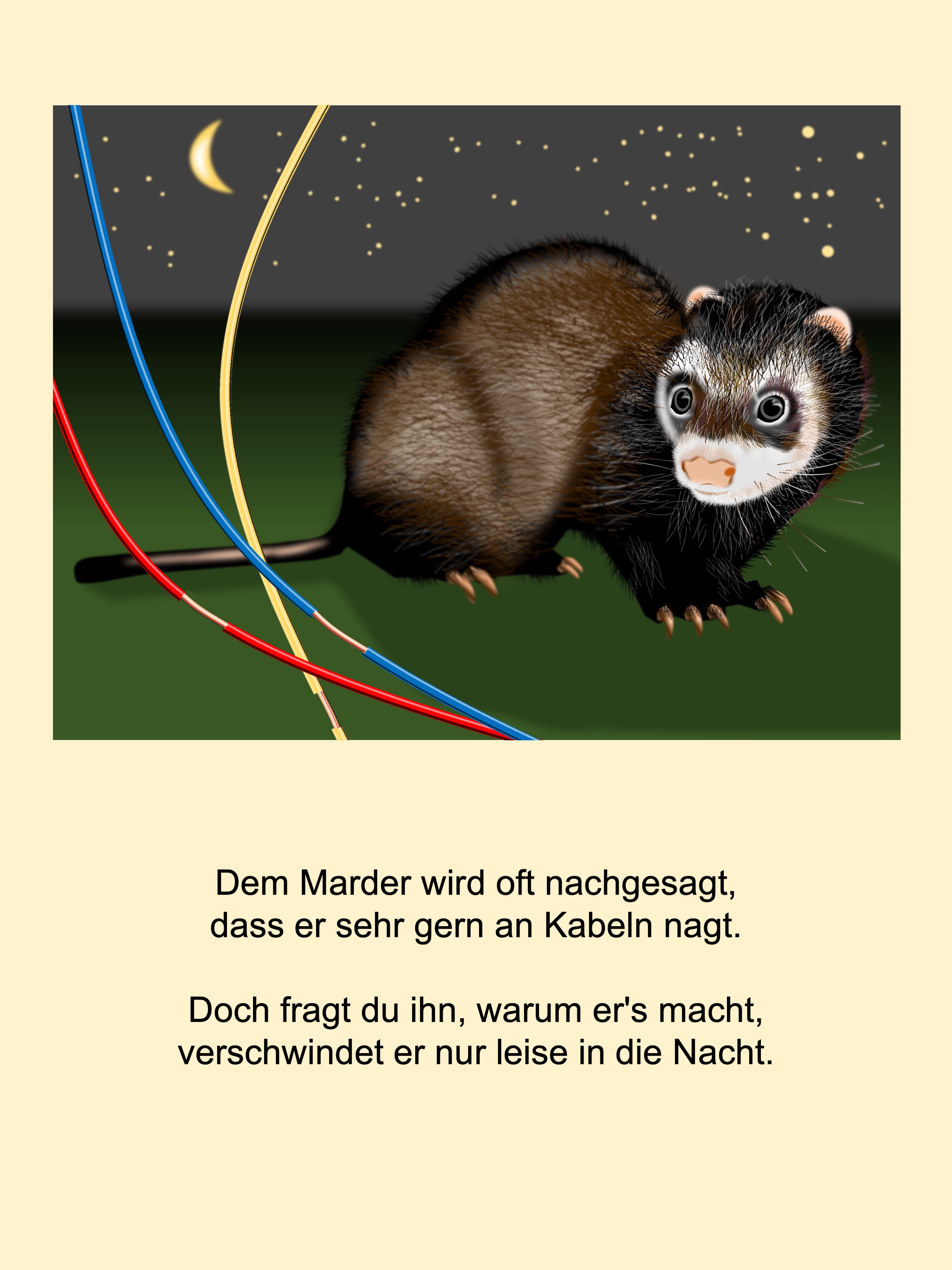 Marten (painted with PowerPoint; 2021-11)