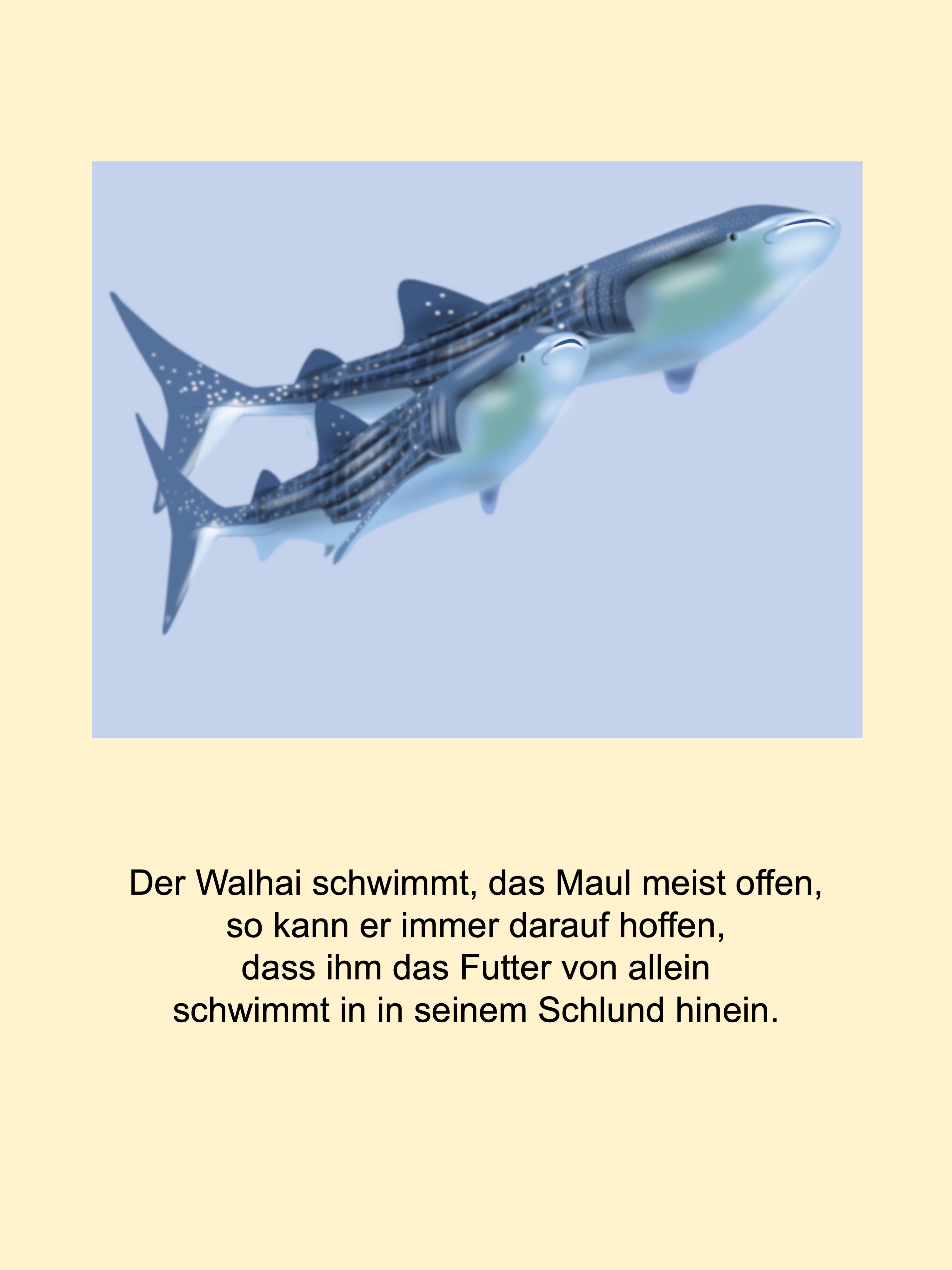 Whale sharks (painted with PowerPoint; 2022-04-18)