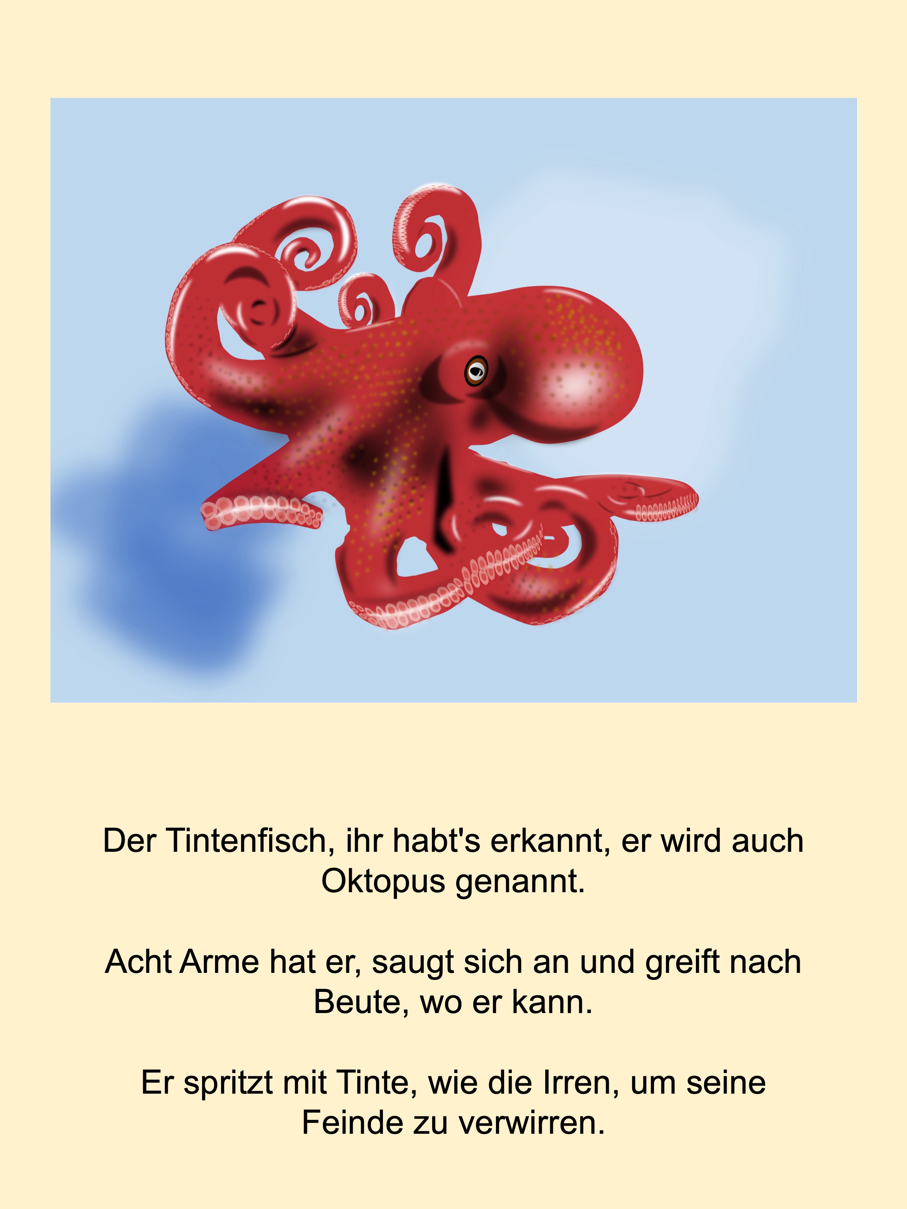 Octopus (painted with PowerPoint; 2022-04)