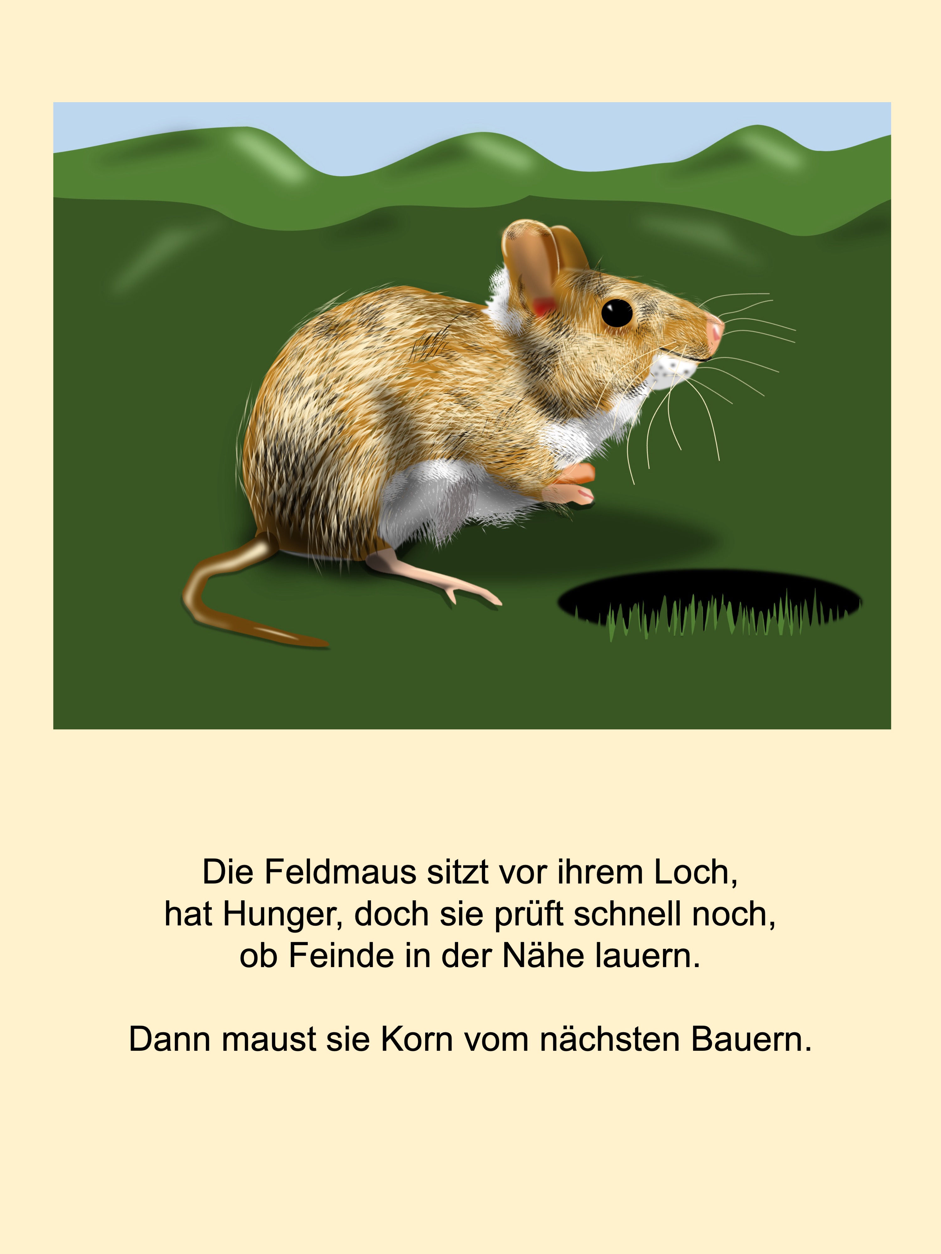 Field mouse (painted with PowerPoint; 2022-05-18)