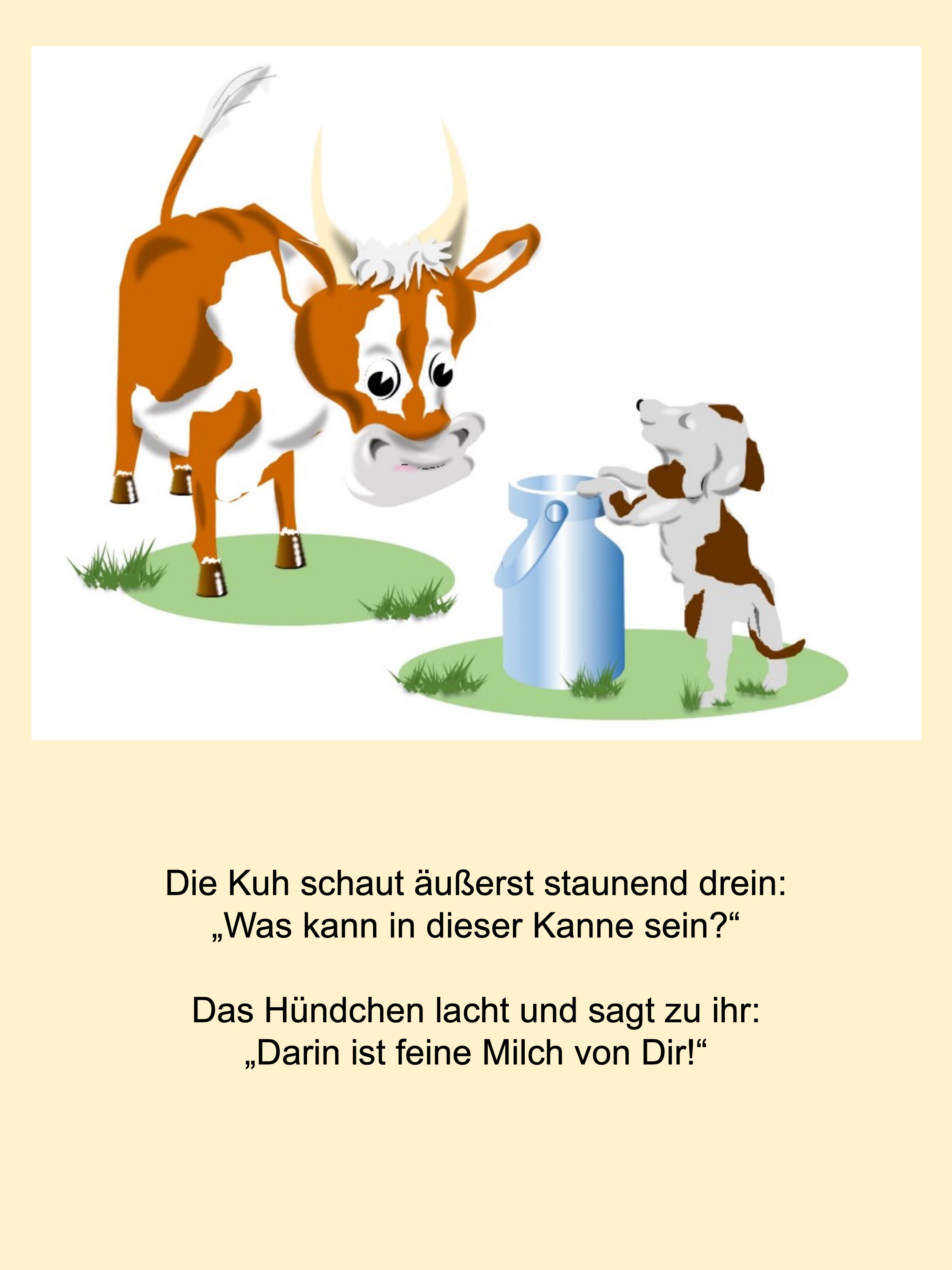 Cow and dog (painted with PowerPoint; 2021-11)