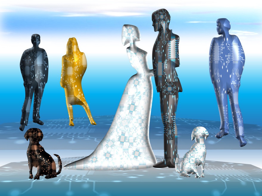 "AI-wedding/marriage" (combined painting technique; 2026-02-19)