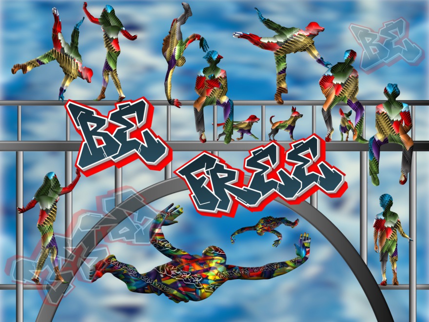 be free (combined painting technique; 2026-05-03)