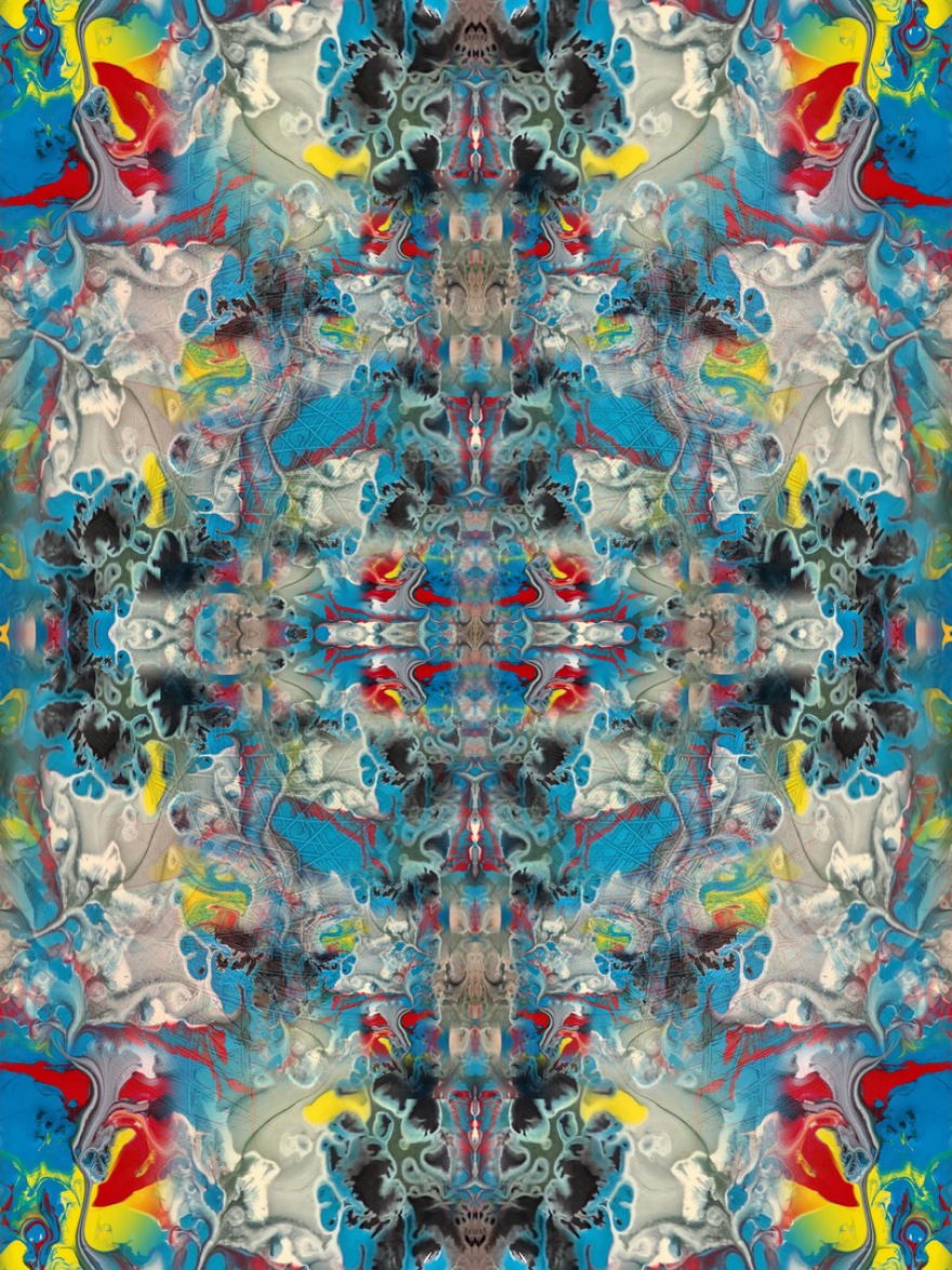 relax (maybe a draft for a „carpet“; no 310); (combined painting technique;2026-05-31)
