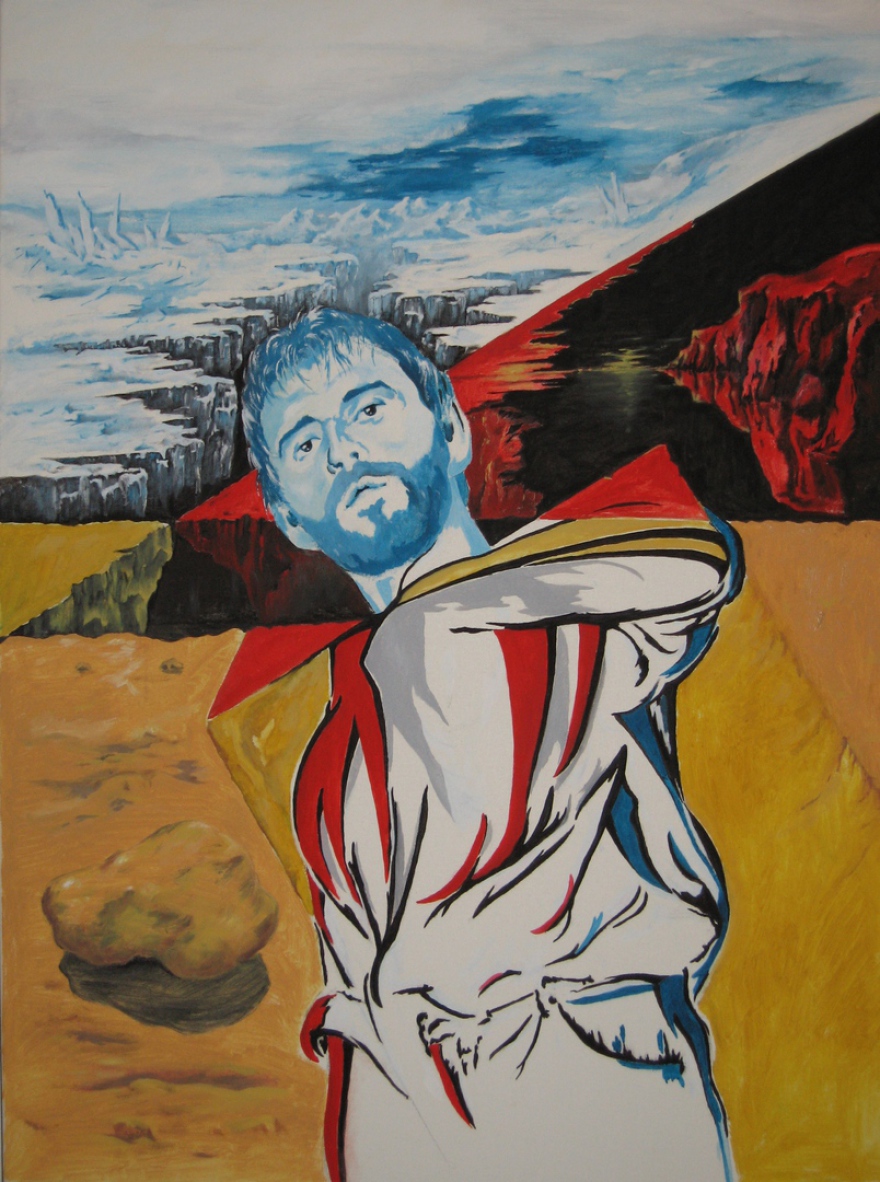 self-portrait Bernd; version No I (oil); (1979)