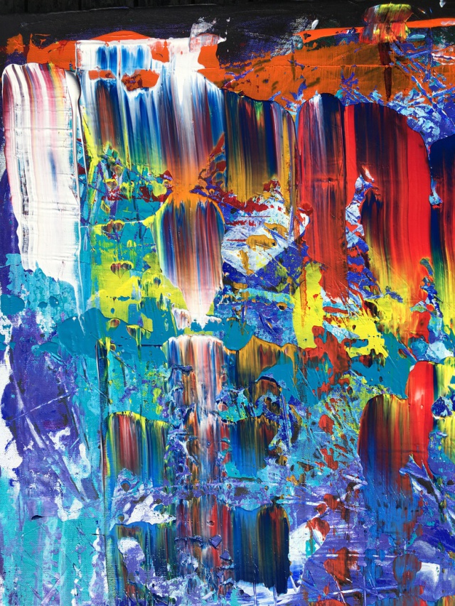 imaginary waterfalls in paradise or somewhere (acryl, 2017)