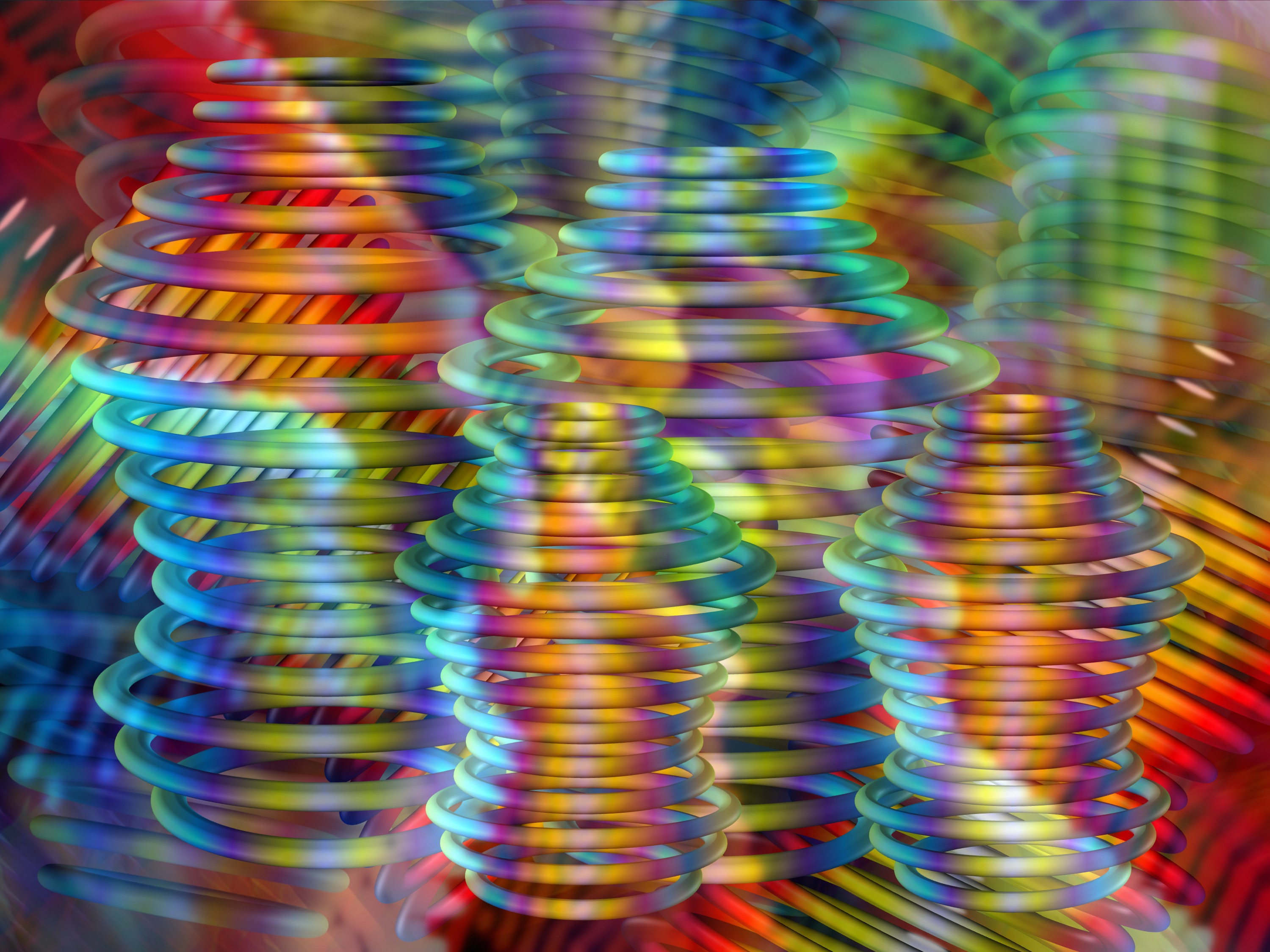 rings floating in space (painted with PowerPoint; 2024-11-20)