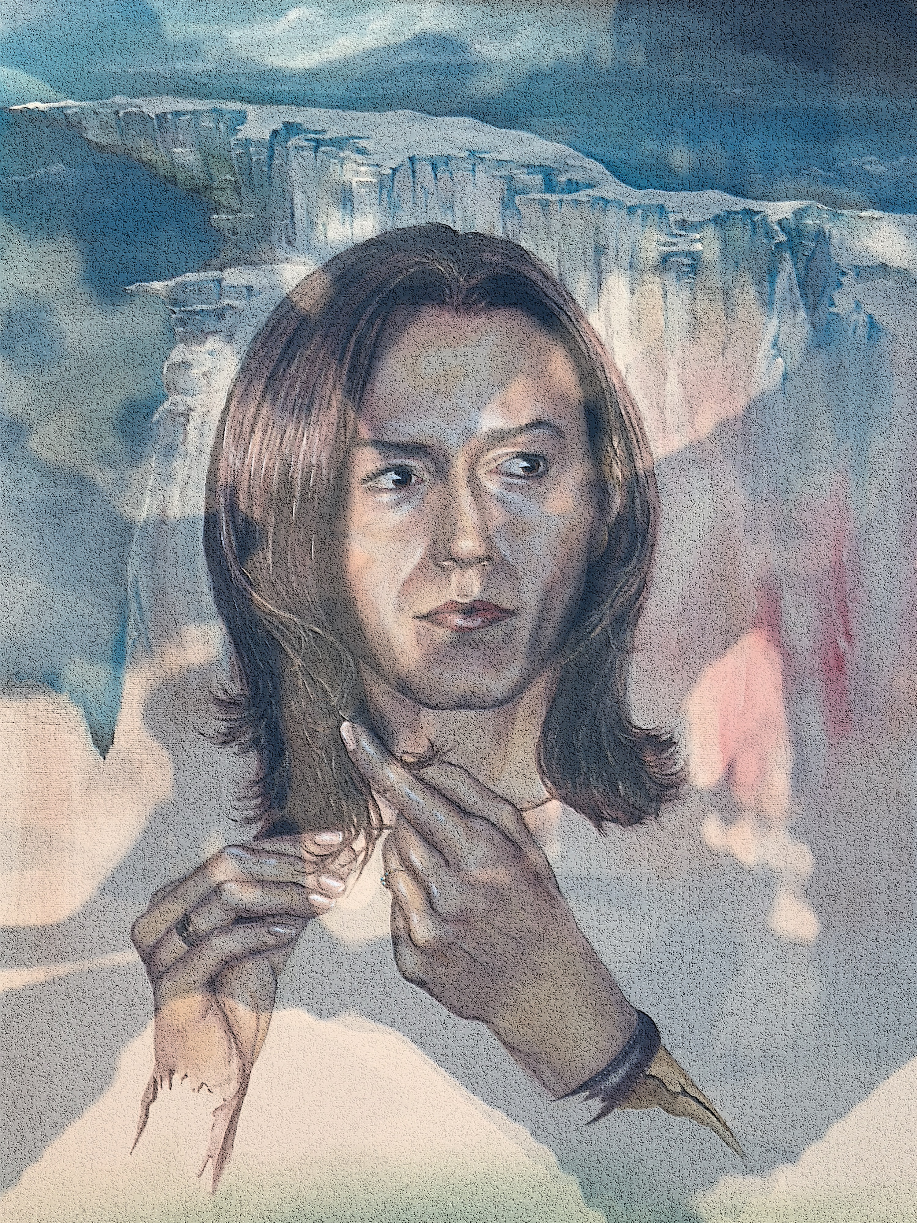 someone (combined painting technique; 2024-11-03)