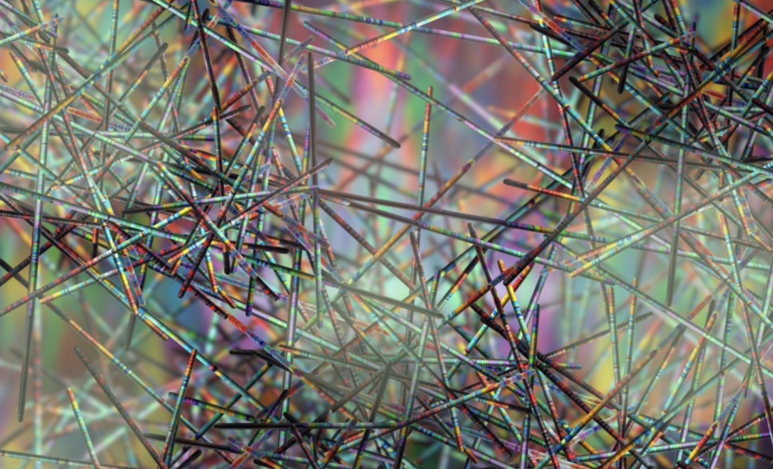 a lot of sticks (No II); (combined painting technique; 2022-12-30)
