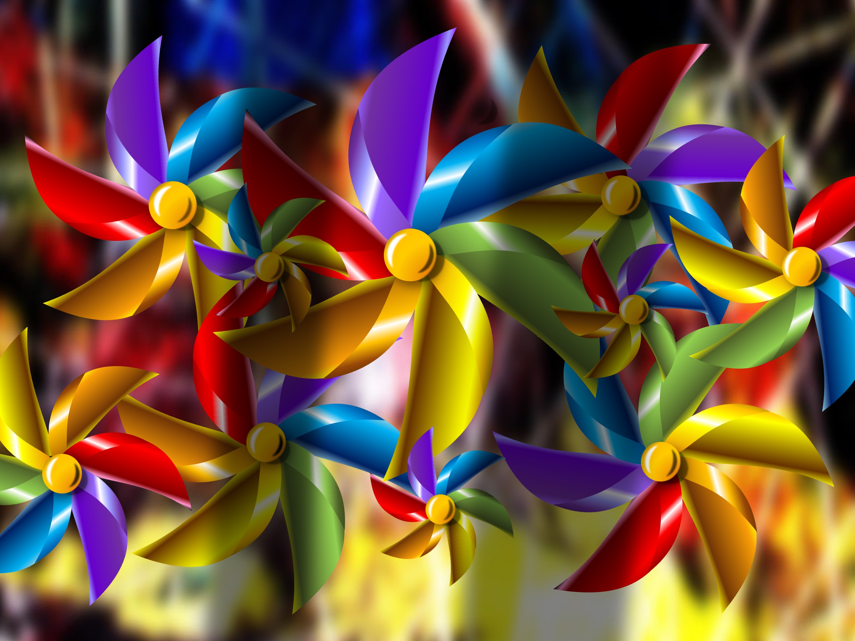 maybe a lot of silent wind turbines (painted with PowerPoint); (also available as mp4-file (rotating) (2022-03)